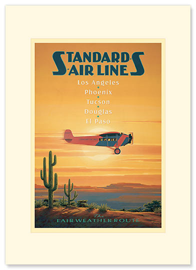 Standards Air Line by Kerne Erickson - Premium Vintage Collectible Greeting Card