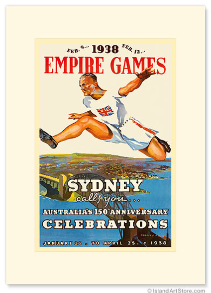 Sydney Empire Games - Premium Vintage Collectible Greeting Card Sydney Empire Games - Premium Vintage Collectible Greeting Card