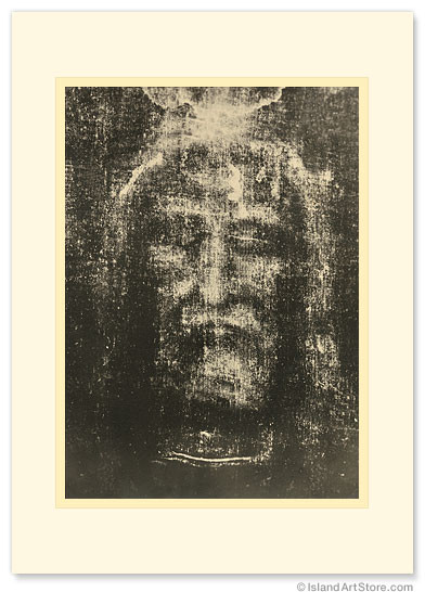 Shroud of Turin - Burial Cloth of Jesus - Premium Vintage Collectible Greeting Card