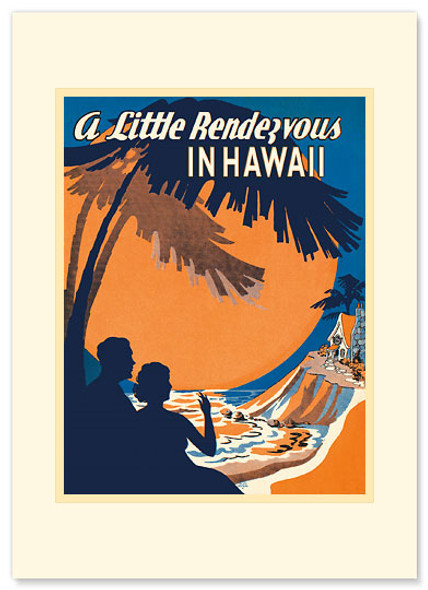 A Little Rendezvous in Hawaii - Premium Vintage Collectible - Wedding Card A Little Rendezvous in Hawaii - Premium Vintage Collectible - Wedding Card