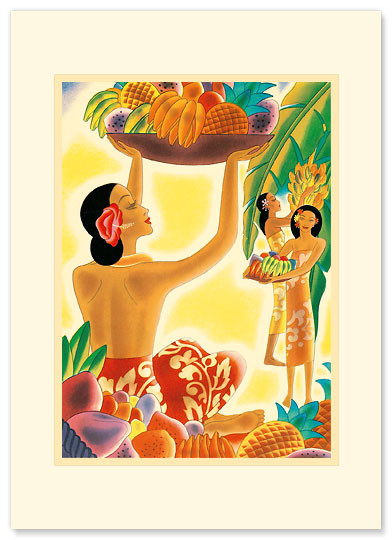 The Abundance by Frank Macintosh - Premium Vintage Collectible - Mahalo / Thank You Card