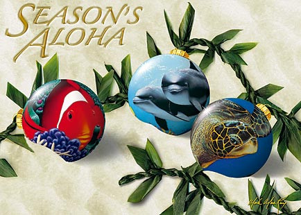 Ocean Ornaments by MsMoloko - Holiday Greeting Card
