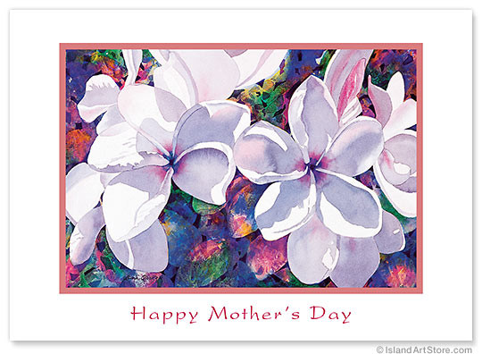 Jeweled Plumeria by Carli Oliver - Collectors Edition - Mother's Day Card
