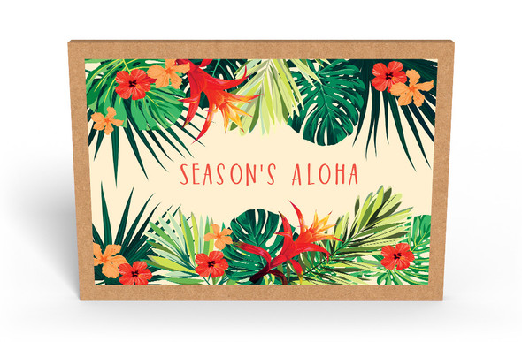 Tropical Holiday Flowers - Holiday Box Set Greeting Card Tropical Holiday Flowers - Holiday Box Set Greeting Card