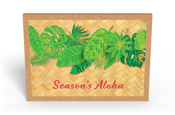 Hawaiian Holiday Leaves - Holiday Box Set Greeting Card Hawaiian Holiday Leaves - Holiday Box Set Greeting Card