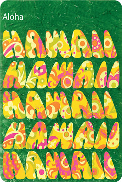 Hawaii - Psychedelic Flower Power V2 - Hawaiian Vintage Postcard Hawaii - Psychedelic Flower Power V2 - Hawaiian Vintage Postcard