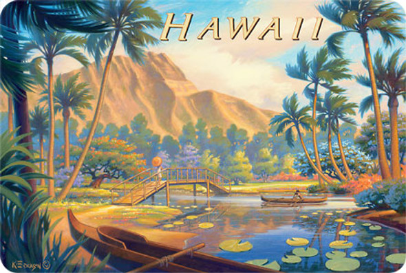 Hawaii - A Walk in the Park - Hawaiian Vintage Postcard Hawaii - A Walk in the Park - Hawaiian Vintage Postcard