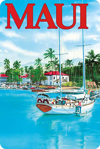 Maui Lahaina Harbor - Hawaiian Vintage Postcard Maui Lahaina Harbor - Hawaiian Vintage Postcard