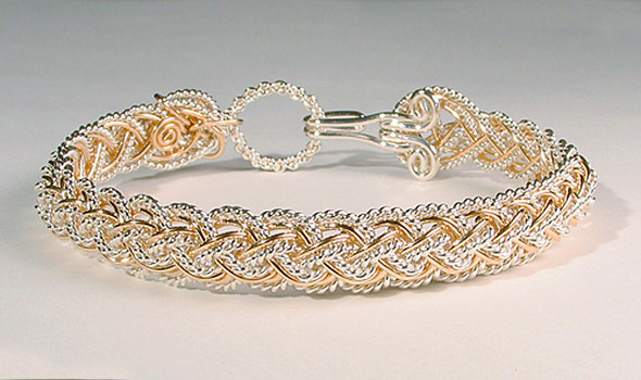 Half Round Lace/Narrow - Half Round Sinnet Bracelet - by Varsha Titus Half Round Lace/Narrow - Half Round Sinnet Bracelet - by Varsha Titus