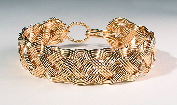 Classic Celtic - Double Edged Flat Sinnet Bracelet - by Varsha Titus Classic Celtic - Double Edged Flat Sinnet Bracelet - by Varsha Titus