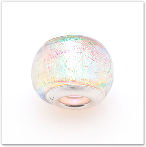 Clear with Sparkles - Glass Bead - Hawaiian Charm Clear with Sparkles - Glass Bead - Hawaiian Charm