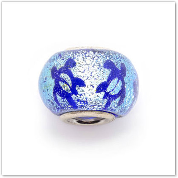 Petro Turtle - Silver - Glass Bead - Hawaiian Charm Petro Turtle - Silver - Glass Bead - Hawaiian Charm