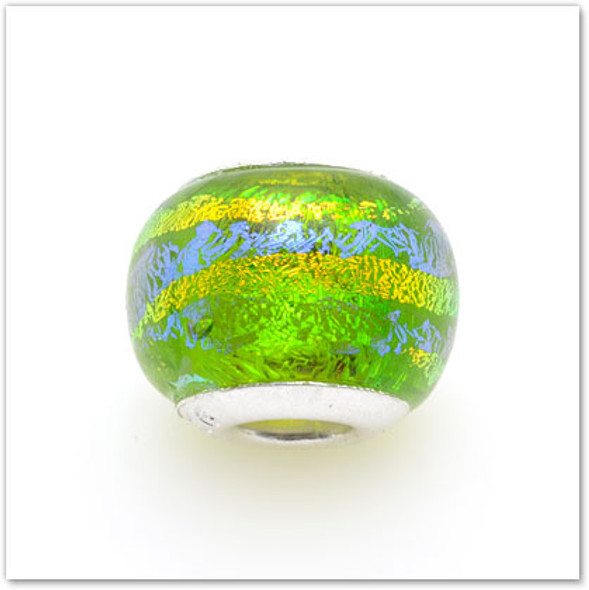 Palm Green - Glass Bead - Hawaiian Charm Palm Green - Glass Bead - Hawaiian Charm