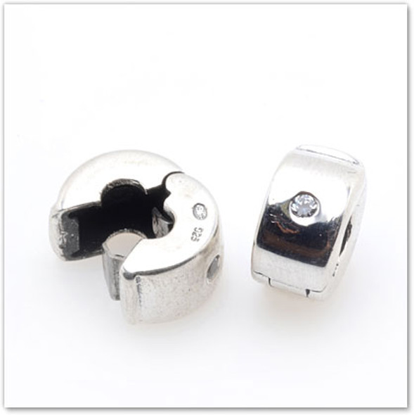 CZ Locking Clip - Charm Accesory - Hawaiian Charm CZ Locking Clip - Charm Accesory - Hawaiian Charm