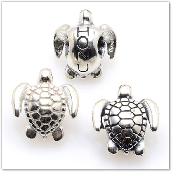 Honu Turtle - Silver Charm - Hawaiian Charm Honu Turtle - Silver Charm - Hawaiian Charm