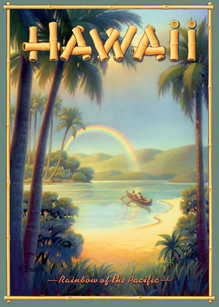 Rainbow of the Pacific by Kerne Erickson - Hawaiian Magnet