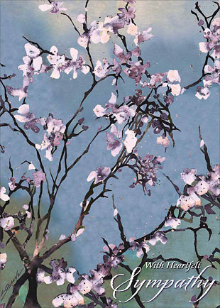 Purple Liliac by Sherri Reeve - Hawaiian Sympathy Greeting Card