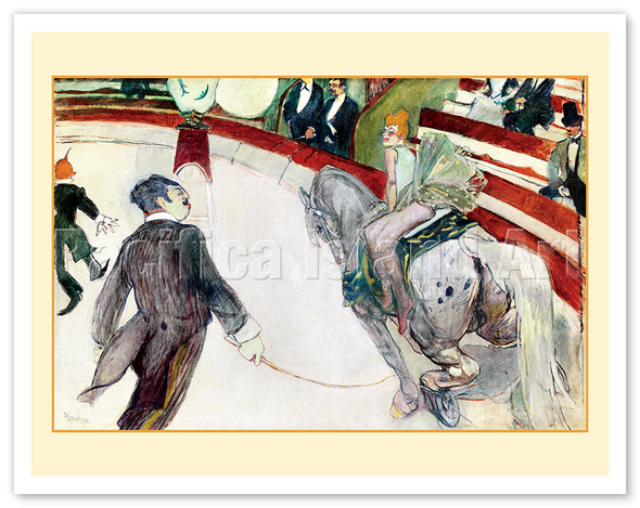 Equestrienne (At the Cirque Fernando) - c. 1887 - Poster by Henri de Toulouse-Lautrec