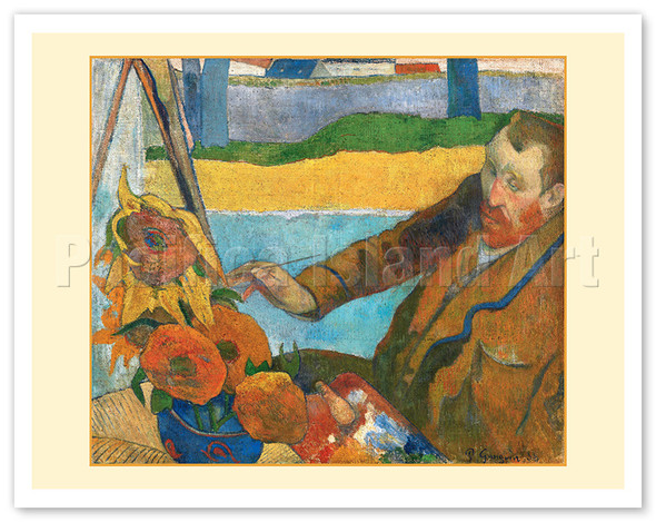 The Painter of Sunflowers - Portrait of Vincent Van Gogh - c. 1888 - Poster by Paul Gauguin