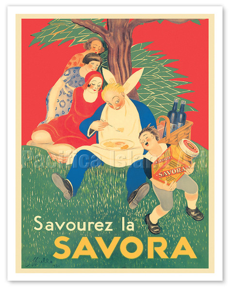 Savor Savora (Savourez la Savora) Mustard-Based Condiment - c. 1930 - Poster by Leonetto Cappiello