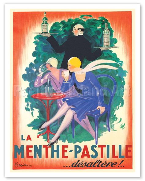 La Menthe-Pastille Mint Flavored Liquor - c. 1929 - Poster by Leonetto Cappiello