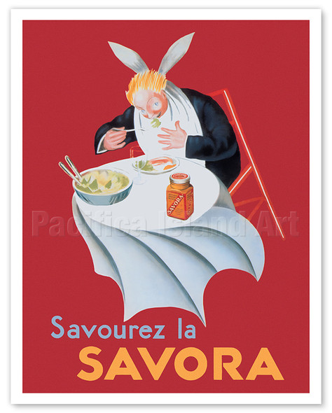 Savor Savora (Savourez la Savora) Mustard-Based Relish - c. 1929 - Poster by Leonetto Cappiello