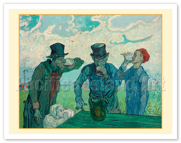 The Drinkers - c. 1890 - Poster by Vincent van Gogh