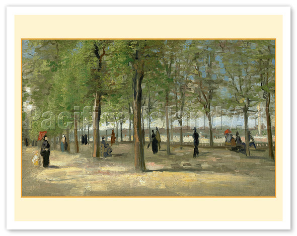 Terrace in the Luxembourg Gardens, France - c. 1886 - Poster by Vincent van Gogh