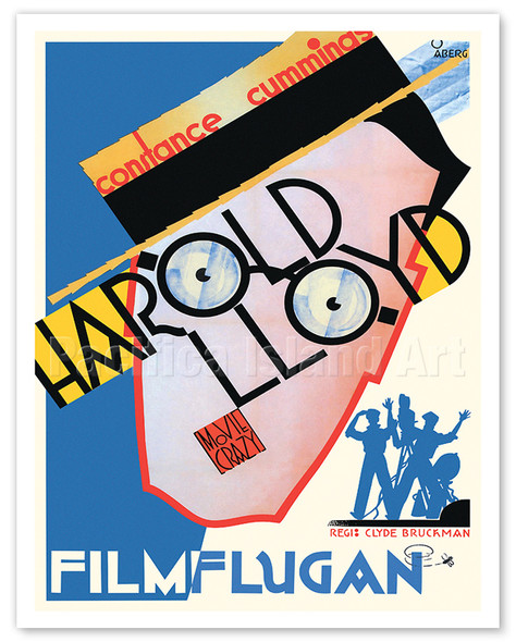 Movie Crazy - Starring Harold Lloyd, Constance Cummings - c. 1932 - Poster by Gösta Åberg