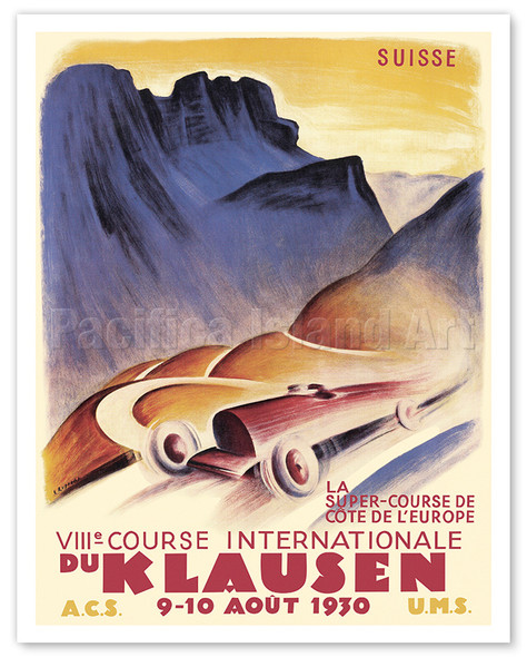 1930 International Du Klausen Hill Climb Race Switzerland
