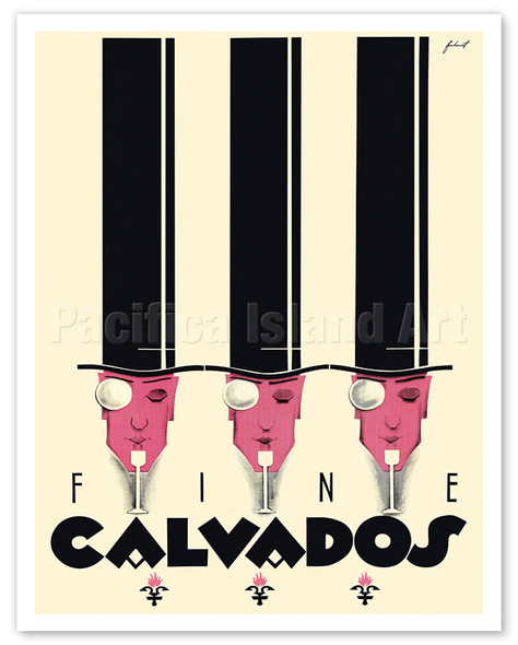 Calvados - Fine French Apple Brandy - c. 1930 - Poster by Noël Fontanet