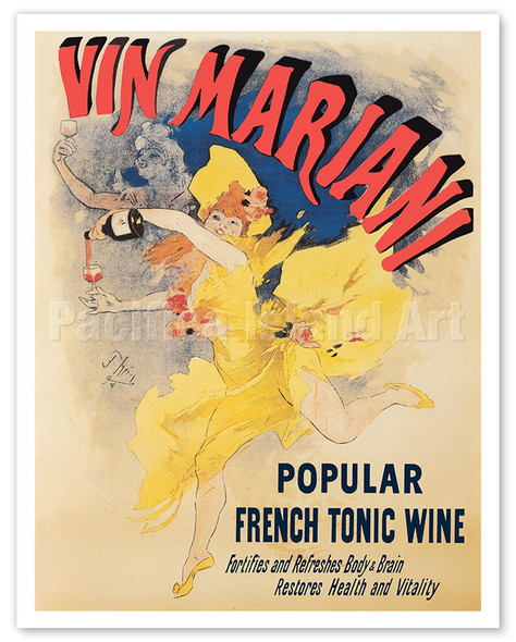 Vin Mariani - Popular French Tonic Wine - c. 1896 - Poster by Jules Chéret