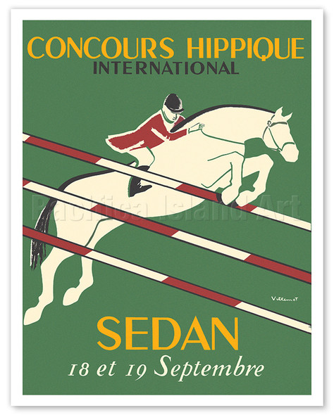 Concours Hippique International Horse Equestrian Competition in Sedan - c. 1954