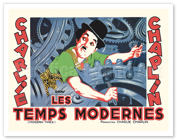Charles Chaplin Modern Times (Les Temps Modernes) - c. 1936