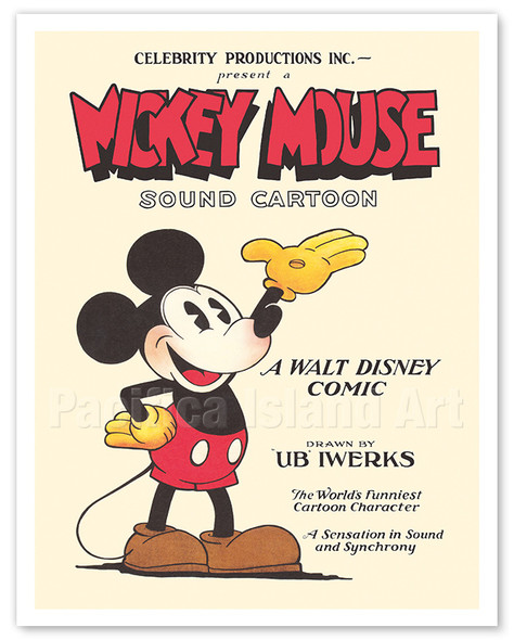 Mickey Mouse Sound Cartoon - Drawn by Ub Iwerks - c. 1929