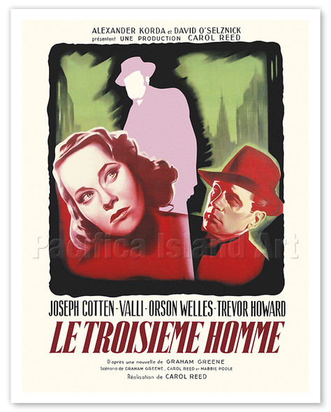 The Third Man (Le Troisiéme Homme) - Directed by Carol Reed - c. 1949