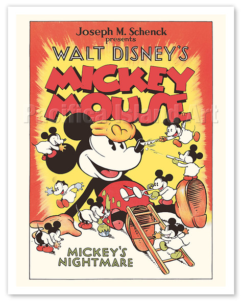 Mickey’s Nightmare - with Mickey Mouse - c. 1932