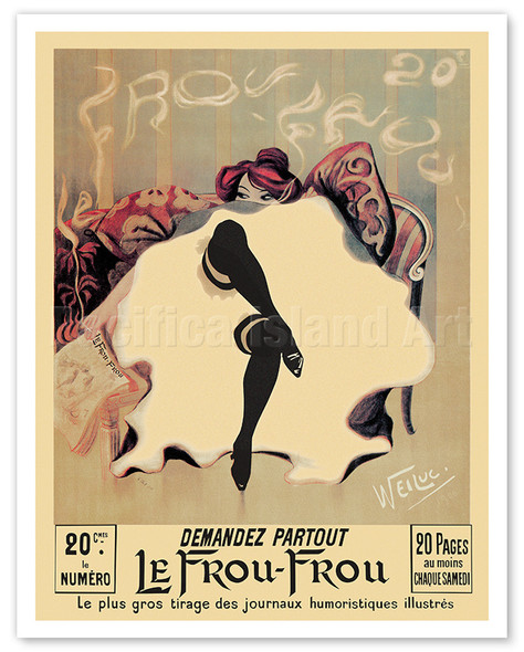 Le Frou-Frou Magazine - c. 1900 - Poster by Lucien-Henri Weil (Weiluc)