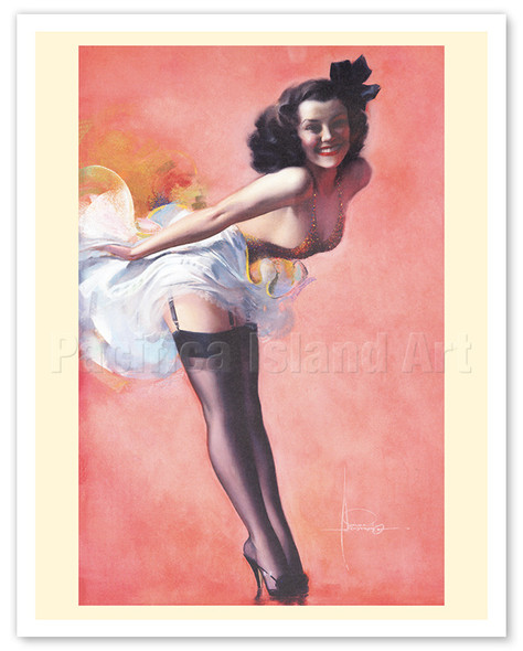 Toast of the Town - Model Jewel Flowers - c. 1942 - Poster by Rolf Armstrong