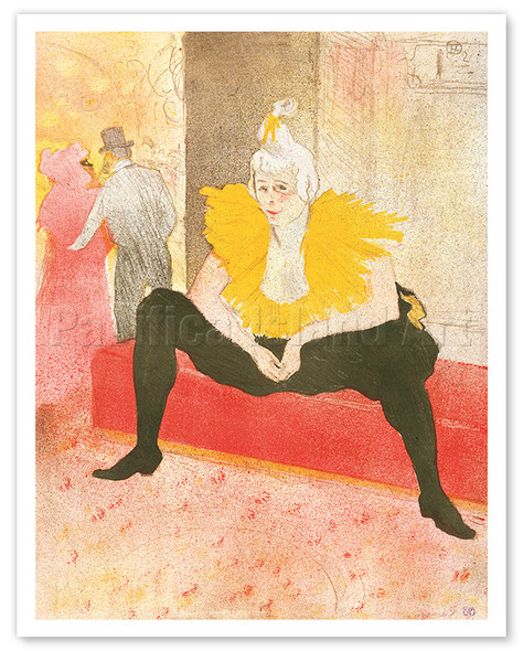 Seated Clowness (Clownesse Assise) - Clown and Dancer at the Moulin Rouge - c. 1896