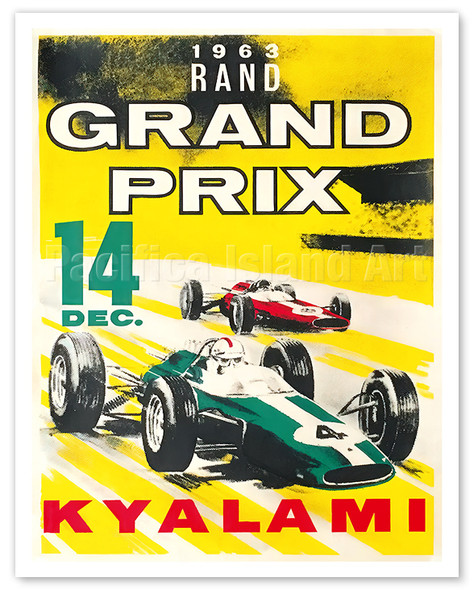 1963 Rand Grand Prix - Kyalami Grand Prix Circuit in South Africa - Lotus 25 Formula 1 Car