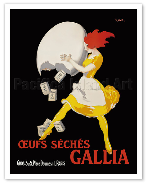 Œufs Séchés Gallia (Dried Eggs Gallia) - c. 1922 - Poster by J. (Joseph) Stall