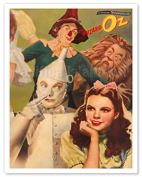 The Wizard of Oz - Starring Judy Garland, Ray Bolger, Jack Haley, Bert Lahr, Margaret Hamilton - c. 1939 - Vintage Japanese Movie Poster