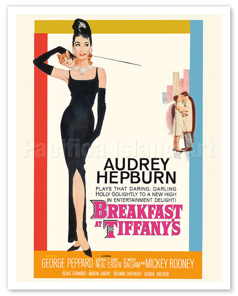 Breakfast at Tiffany's - Starring Audrey Hepburn, George Peppard, Mickey Rooney - c. 1961