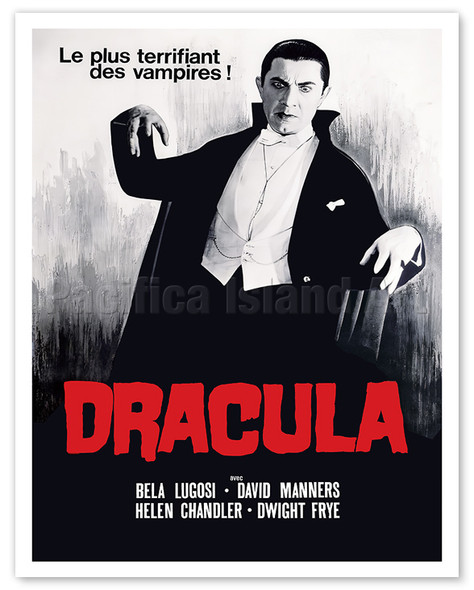 Dracula - Le plus terrifiant des vampires - starring Bela Lugosi - c. 1931 - Vintage French Film Movie Poster