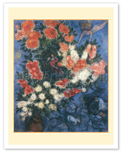 The Lovers - c. 1937 - Poster by Marc Chagall