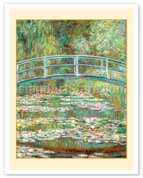Bridge over a Pond of Water Lilies - c. 1899 - Poster by Claude Monet