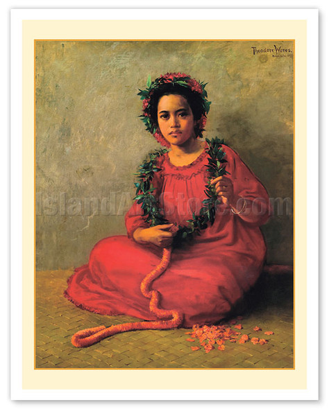 The Lei Maker - c. 1901 - Poster by Theodore Wores