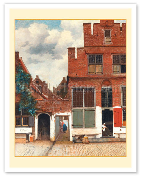 The Little Street - c. 1658 - Poster by Johannes Vermeer