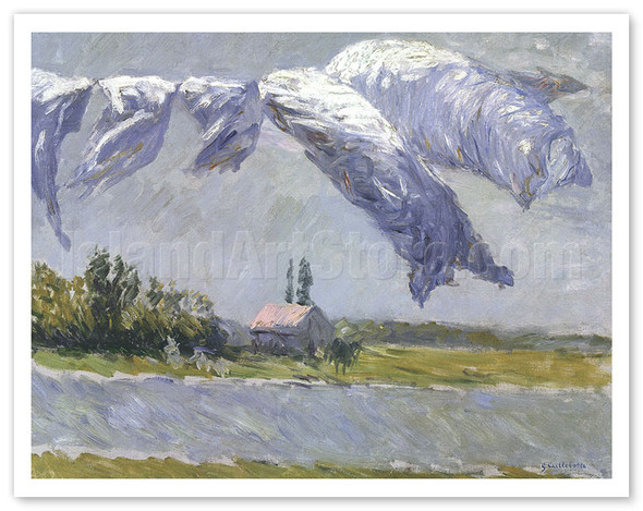 Laundry Drying, Petit Gennevilliers France - c. 1888 - Poster by Gustave Caillebotte